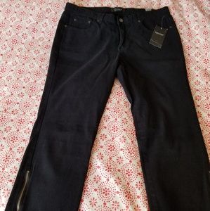 NWT Karen Kane Black Cropped Jeans Sz 12